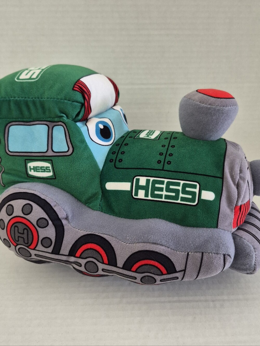 2022 Hess Truck My Plush Choo-Choo Lights and Sounds Green Musical Train Tested